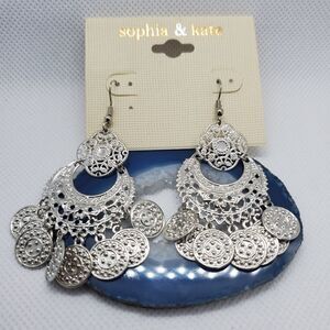 NWT Sophia & Kate Dangling Silver Earrings